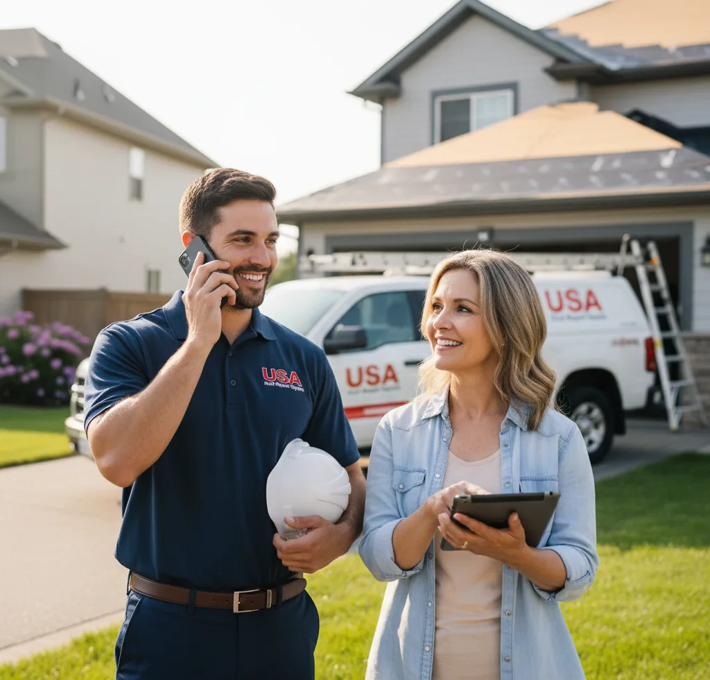 USA Roof Repair Experts customer support in Swanton